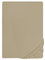 biberna Jersey-Elastic-Spannbetttuch 0077866 (Matratzenhöhe max. 25 cm) 1x 120x200 cm - 130x220 cm, Taupe