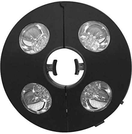 LAMPADA LUCE BIANCA 4 LED DA OMBRELLONE A BATTERIE Ø 30/45CM ILLUMINAZIONE CASA