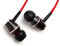 Symphonized XTC Écouteurs de Haute Qualité Isolation Phonique avec Micro en Bois Véritable (Rouge)