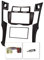 tomzz Audio 2455-042 Doppel DIN Radioblende Set kompatibel mit Toyota Yaris XP9 Bj.2007-2011 schwarz mit Radioadapter ISO Antennenadaper ISO DIN