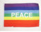 AZ FLAG - Flagge Regenbogen Frieden Peace - 45x30 cm Mit Kordel - Schwul Fahne 30 x 45 Cm - Flaggen