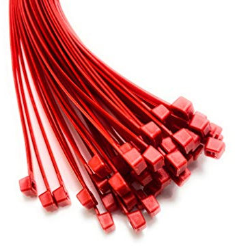 Heavy Duty Red Cable Ties 7.2mmx450mm x20 Pieces