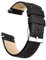 Ritche Leder-Uhrenarmband mit Schnellverschluss, 18 mm, 19 mm, 20 mm, 21 mm, 22 mm, 23 mm oder 24 mm, für Damen und Herren, weißer Elefant, Strumpffüller für Herren, Schwarz / Weiß / Silber, 21MM,