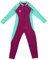 IMEKIS Kids Rash Guard Girl Boy Swimsuit Long Sleeve Diving Suit Swimwear One Piece Full Body Surfing Wetsuit UV Protection UPF 50+ Bathing Swimming Costume for Water Sports Fuchsia 7-8 Years