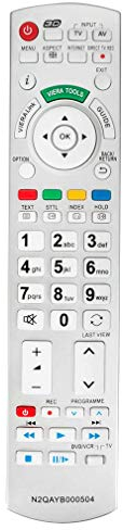 VINABTY N2QAYB000504 Ersatz der Fernbedienung für Panasonic TV TX-L42ES31 TX-L37EW30 TX-L32C20 TX-L32D28 TX-L37D28ES TX-P42G20 TX-P42G20 TX-P46G20 TX-P50G20 TX-P46G20ES