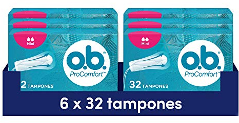 O.B. ProComfort Tampons mit dynamischer Anpassungstechnologie und SilkTouch-Oberfläche, Komfort und zuverlässiger Schutz, 192 Stück