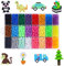 CGBOOM 24 Colors 6800+ 5mm Round Plastic Craft Beads Refill Set,Water Spray Beads Set with Arts and Crafts Accessories as DIY Crafts Toys for Kids