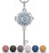 Eudora Collier d'aromathérapie Pierres de Lave diffuseur d'huile Essentielle médaillon clé Porte-Bonheur Pendentif Bijoux pour Femme Fille avec 7 Perles de Lave PCS et chaîne de 24 