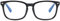 MAGIMODAC Blaulichtfilter Lesebrille eckig Damen Herren Anti Blaues Licht Lesebrillen Sehhilfe Brille Computer-Lesebrillen mit Sehstärke (Hell schwarz, 1.50)