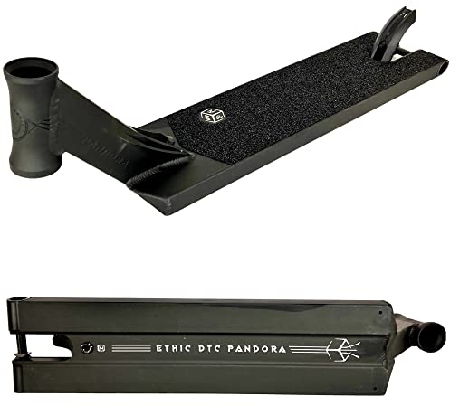 Fantic26 Sticker + Ethic DTC Pandora Stunt-Scooter Trick-Tret-Roller Street Ersatz-Deck (56cm Schwarz)