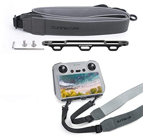MotuTech Nackenband + Halterung für DJI RC Fernbedienung für DJI Mini 3 / Mini 3 Pro Verbreiterungsband, verstellbare Länge, bequem, verbesserte Version, Premium-Edition