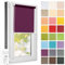 Estika Rollo für Fenster ohne Bohren - 100cm x 150cm - Violett - 25 Stofffarben, Klemmfix Montage, Fensterrollos für innen, Sichtschutz für Fenster und Balkontür (100 cm Stoffbreite)