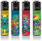Clipper Feuerzeug 4er Set: (420 Robots)