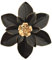 Decoración de pared de flores de metal, escultura floral rústica moderna de 10 pulgadas, hierro envejecido para colgar en la pared, decoración del hogar, obras de arte para interiores, cocina,