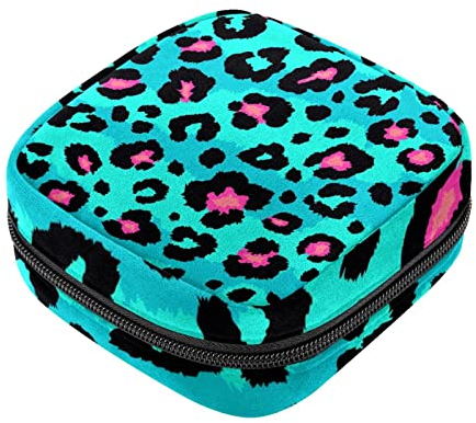 Tier-Leoparden- und Zebra-Muster, Servietten-Aufbewahrungstasche, tragbare Perioden-Tasche für Frauen, Teenager, Mädchen, Menstruationstassen-Tasche, Stilleinlagen-Halter
