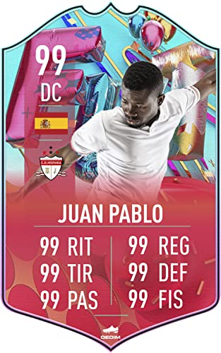 Oedim Carta de Fútbol Personalizada Diseño Cumpleaños, 30x48cm, Fabricado en PVC 5mm, Divertida y Original.