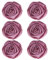 6 Stück Damen Rose Blume Brosche, MoreChioce Exquisite Brosche Modische Ansteckblume Boutonniere Haarspangen für Damen und Herren Kleidung Accessoires Broschen Stirnbänder,Dunkel Rosa