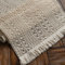 Weldomcor Makramee Tischläufer Boho Baumwollflachs Tischläufer mit Quasten, 30x275cm Rechteckige Häkelspitze Mesh Tischdecke für Küche Vintage Bauernhaus böhmische Hochzeit Tabletop Dekor