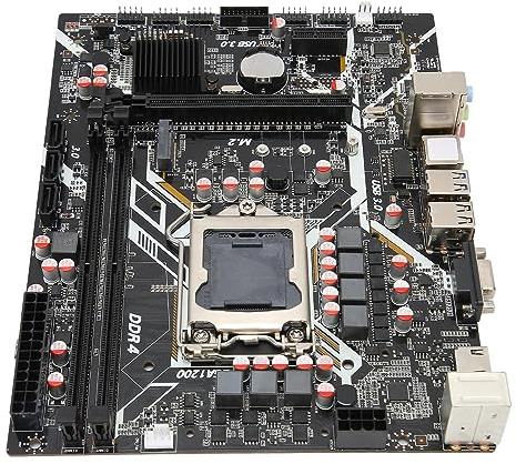 Sxhlseller DDR4-Motherboard, Dual-Channel-H410-Motherboard mit NVME-M.2-Schnittstelle, PCIE 16X Gen 3.0-Steckplatz, Unterstützt LGA 1200 ATX-Motherboard