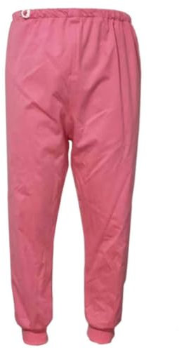 Wasserdichte Windelhose für ältere Menschen, auslaufsicher, lange Hose, waschbare Baumwolle, Urin-Pads für Erwachsene, gelähmt, bettlägerig, für Männer und Frauen, Rosa, Größe XL