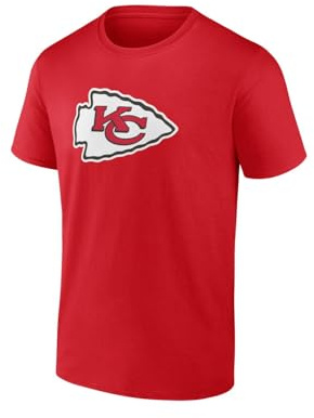 Kansas City Chiefs NFL T-Shirt Shirt ** Primary Logo Graphic ** rot oder schwarz (Rot, DE/NL/SE/PL, Alphanumerisch, L, Regular, Regular)