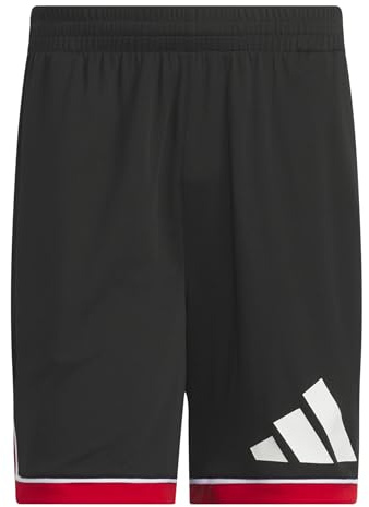 adidas Herren Basketball Badge of Sport Short Shorts, Black/red, XXL