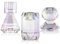 WELTRXE Kristall Kerzenhalter, 3er Set transparente Teelichthalter für Stabkerzen und Teelichter, 2-in-1-Design-Kerzenhalter aus Kristall für Tischdekorationen, Hochzeiten, Party (Farbig)