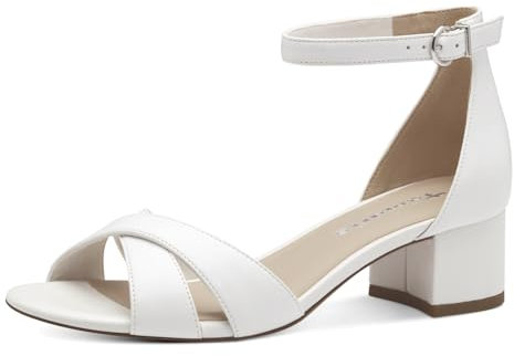 Tamaris Sandalette Damen Vegan Elegant weiß,EU 39