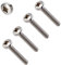TERF® M5 X 50mm Pozi Pan Head Machine Screws Stainless Steel A2 (304) Machine Screw M5 (5mm) X 50mm Pozi Drive Pan Head Machine Screw Bolts - Pack of 10