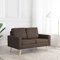 Cozynest Stoffsofa Polstersofa Loungesofa Sitzmöbel Polstermöbel Designsofa Wohnzimmersofa 2-Sitzer-Sofa Braun Stoff