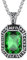 ChainsHouse Wikinger Kette mit Smaragd Stein Herren Halskette Edelstahl Wikinger Rune Anhänger mit Onyx Stein Männer Nordisch Rune Kette Punk Kettenanhänger Halsschmuck Schmuck für Liebhaber