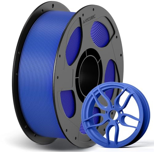ANYCUBIC Hohe Geschwindigkeit PLA Filament 1.75mm, Refill Filament und Spool Kit,Bis zu 600 mm/s High Speed 3D Drucker Filament, Intelligente Identifikation, HS PLA Blau