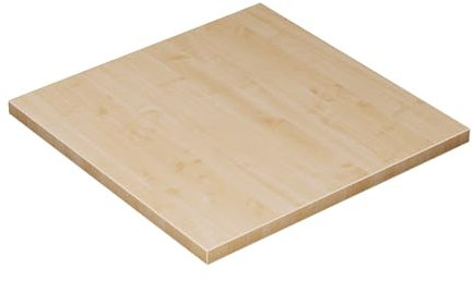 KESSLER PRO Spanplatte 25mm 50x50cm - Tischplatte für Möbelbau DIY - für Küche, Garage oder Werkstatt mit Verstärkten ABS-Kanten, Ahorn