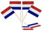 Zahnstocher Flaggen Niederlande Cocktail Stick Flaggen,100 Stück Niederländische Deko Fahne Mini Cupcake Topper Kleine Zahnstocher Fähnchen für Torten Fußball EM Eurovision WM Bar Pub Party Dekor