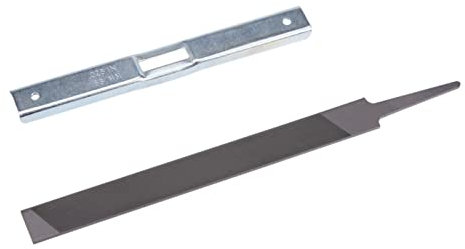 HERCHR Chainsaw Raker Gauges, Depth Gauges Tool with Flat File for Chainsaw Chain, Chainsaw Sharpening Tools Depth Gauges for General Chainsaw