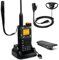 Quansheng UV-K5 (8) VHF UHF tragbare Walkie Talkie FM NOAA UV-K6 Funkgerät für Outdoor-/Lager und Logistik/Navigation/industrielle Produktion (Schwarz, mit D-förmigen Ohrhörern)
