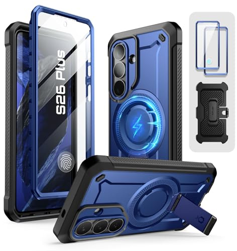 SUPCASE für Samsung Galaxy S26 Plus Hülle Kompatibel mit MagSafe, Cobalt | Bumper Case mit 2 Vorderseite (ohne Displayschutz + mit Displayschutz) Outdoor Handyhülle Cover (UBPro Mag) für S26 Plus