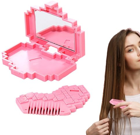 Split End Trimmer Für Damen Pony Haarschere Und Kamm Mit Spiegel | Herzförmiger Trimmer Für Tote Spitzen Für Tägliche Pflege Reise Zuhause Schnellkürzung Personal Care