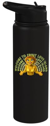 Fruit Lady Welcome to Fruit Love Island Stainless Steel Insulated Water Bottle