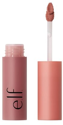 e.l.f. So Blurreal Lip & Cheek Whip, lang anhaltende, aufbaubare Farbe für Lippen und Wangen, soft-mattes Finish, leichte Formel, vegan und tierversuchsfrei, Oat Couture