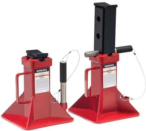 SUNEX TOOLS 1522A 22-Ton Jack Stands, Pair