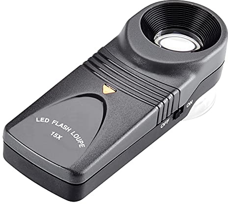 Opticron 57520 15x21mm LED Hand Magnifier , Black