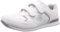 Dek DRIVE Touch Fastening Trainer-Style Bowling Shoes - White/Grey PU/Textile, Mens UK 9 / EU 43