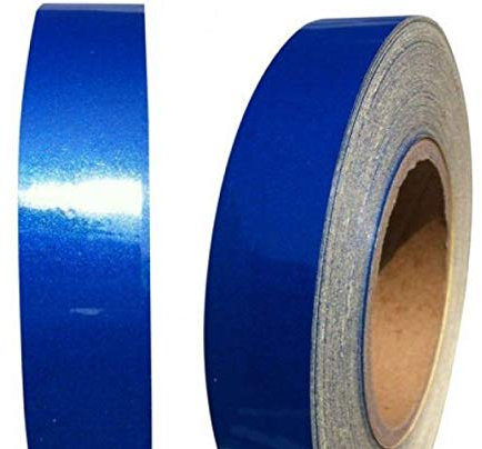StickersLab Selbstklebendes reflektierendes Klebeband Scotchlite Marke: 3M Serie 580 Blau