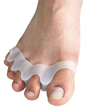 scarlet health | Zehenspreizer »Spreader III«; 1 Paar (2 Stück) Gelstütze aus weichem Silikon; 5-Zehenspreizer bei Hallux Valgus, Hammerzehen, Ballenzehen