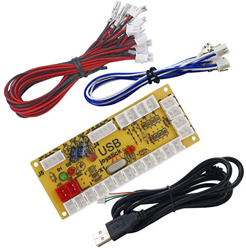 SJ@JX Arcade USB Encoder Fight Stick Raspberry Pi Joystick Button PC MAME Retro Pie Zero Delay USB 5V Encoder Board