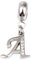 JiaRong Charms Breloque en argent sterling 925 en forme de lettre de l'alphabet A pour bracelet Pandora (A)