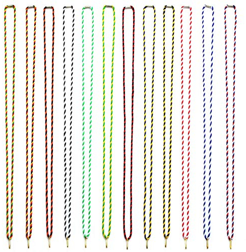 pokalspezialist blau/rot/weiß 10 Stück Kordelband Halskordel Medaillenband als Kordel 42 cm lang