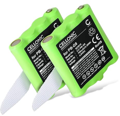 CELLONIC 2X Akku kompatibel mit Midland PMR446, M24 S, SM400, Alan PB-G8