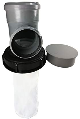 IBC Deckelfilter DN 150 Einlauf Oben DN110 mm seitlich DN 75 mm